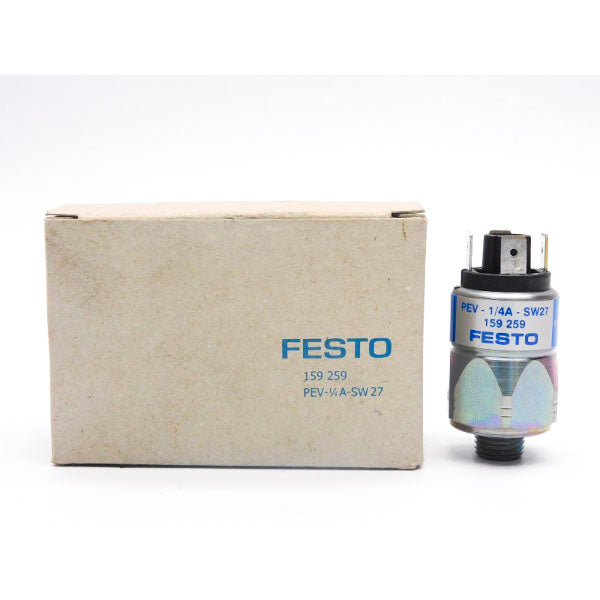 FESTO PEV-1/4-A-SW27 159259 250VAC 15-145PSI NSMP