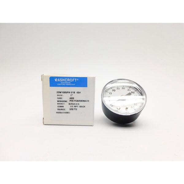 ASHCROFT 20W1005PH01B60# 0/60PSI NSMP
