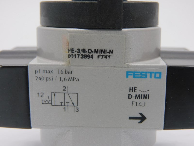 FESTO HE-3/8-D-MINI-NPT 173894 240PSI NSMP