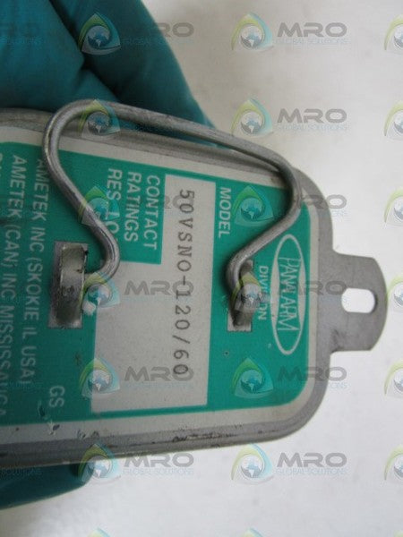 PANALARM RELAY 50VSNO-120/60 UNMP