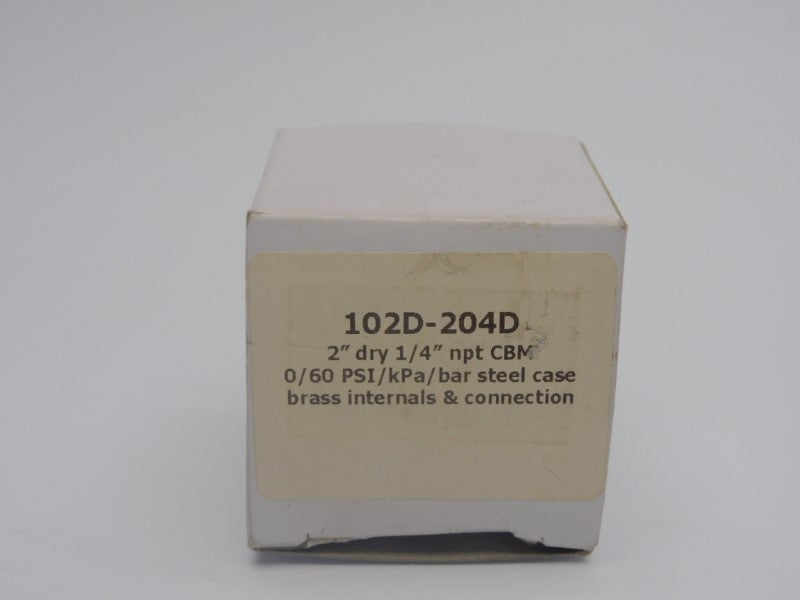 GAUGE 102D-204D 0/60PSI NSMP