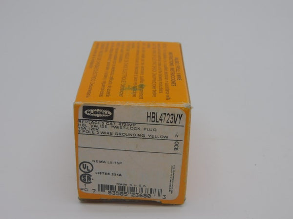 HUBBELL HBL4723VY 125V 15A NSMP