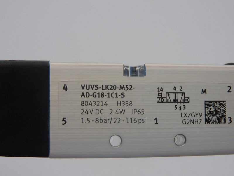 FESTO VUVS-LK20-M52-AD-G18-1C1-S 8043214 24VDC 22-116PSI NSMP