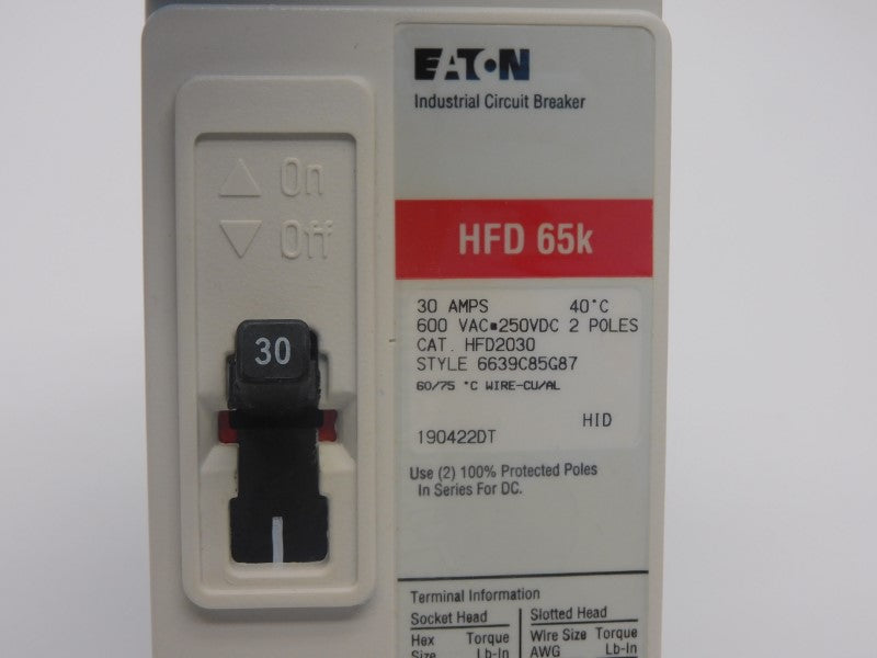EATON HFD2030 SER. C 600VAC 30A NSMP