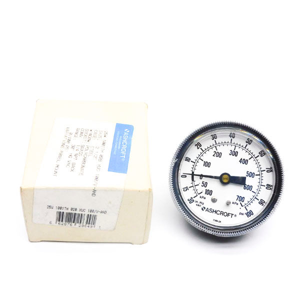 ASHCROFT 25W1001TH02BXUC100/V-AHD 0/100PSI NSMP