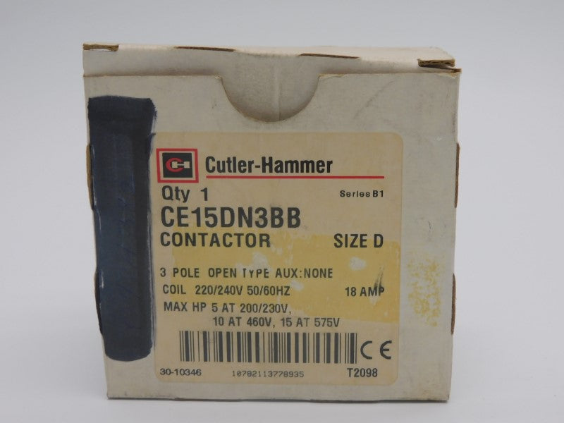 CUTLER HAMMER CE15DN3BB SER. B1 220/240V 18A NSMP