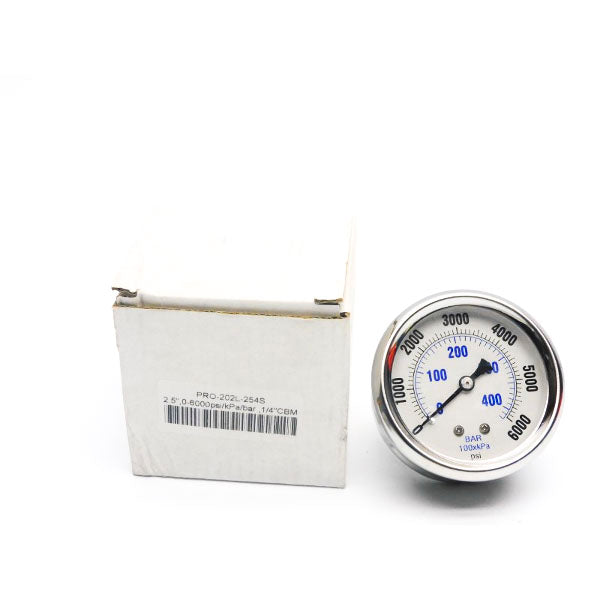 GAUGE PRO-202L-254S 0-6000PSI NSMP