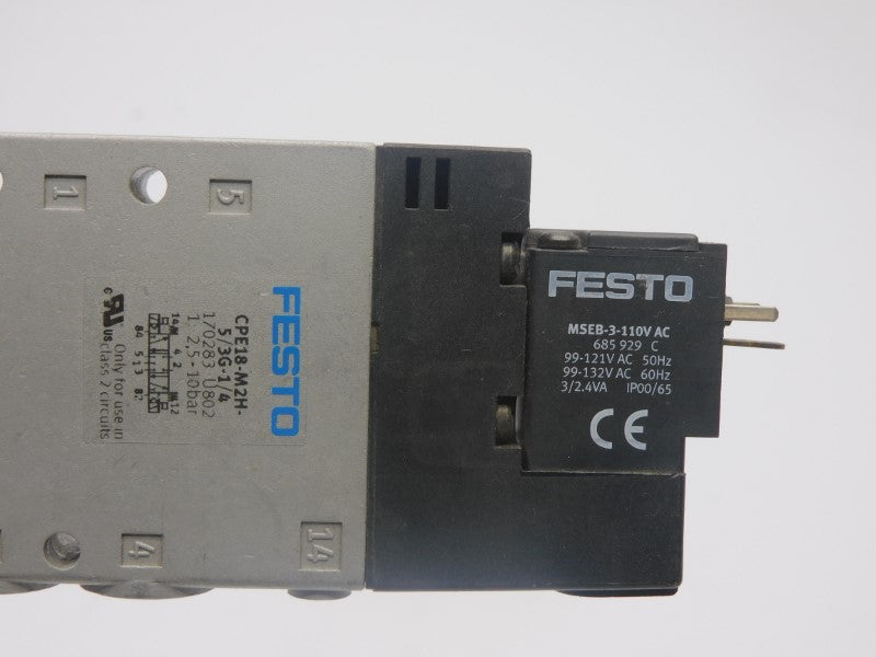 FESTO CPE18-M2H-5/3G-1/4 170283 99-132VAC NSNP