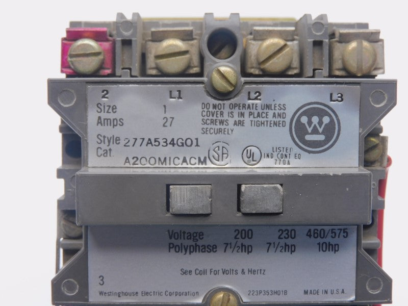 WESTINGHOUSE A200MICACM 110/120V 27A UNMP
