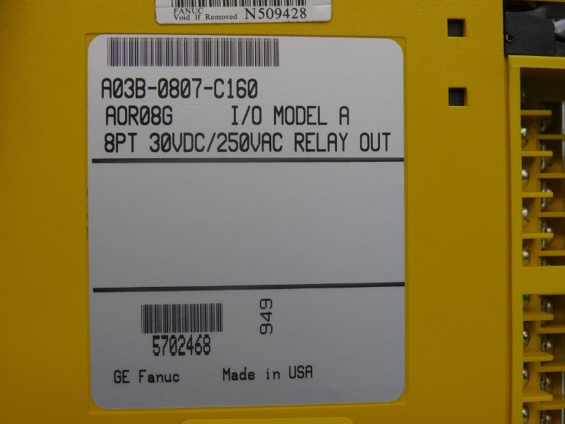 FANUC A03B-0807-C160 250VAC NSNP