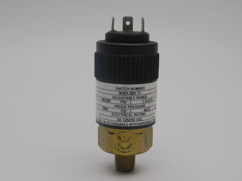 BARKSDALE 96201-BB1-T1 125/250VAC 5A 190-600PSI UNMP