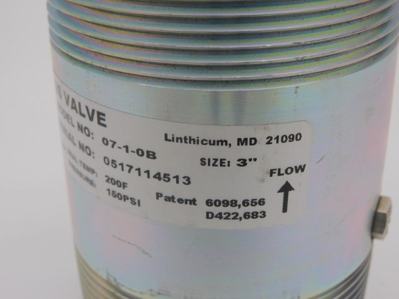 US VALVE 07-1-0B 150PSI 3" NSNP