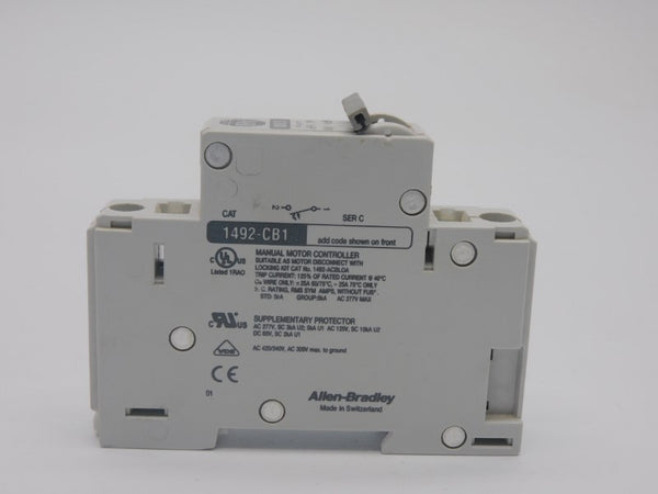 ALLEN BRADLEY 1492-CB1-G040 SER. C 277V 4A NSNP