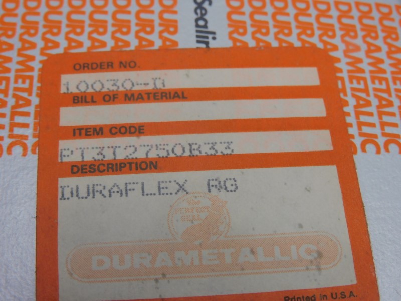 DURAMETALLIC PT3T2750B33 NSMP