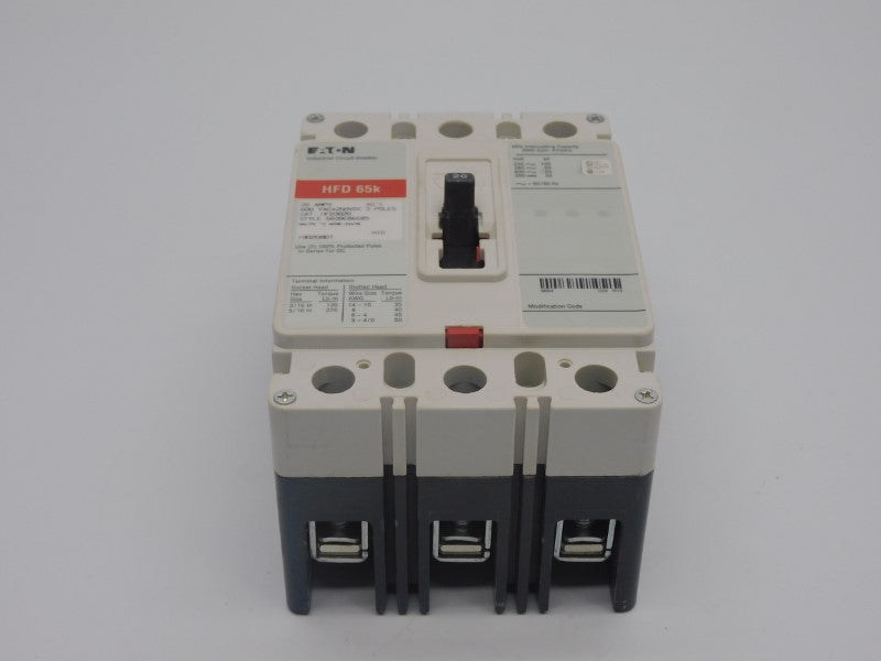 EATON HFD3020 600VAC 20A UNMP