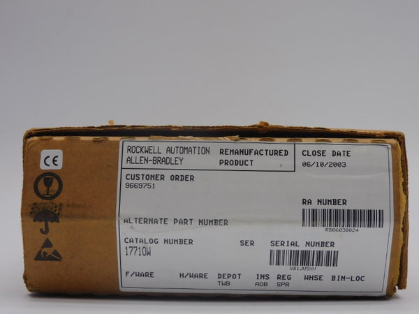 ALLEN BRADLEY 1771-OW REV. 01 138VAC 1A REMAN