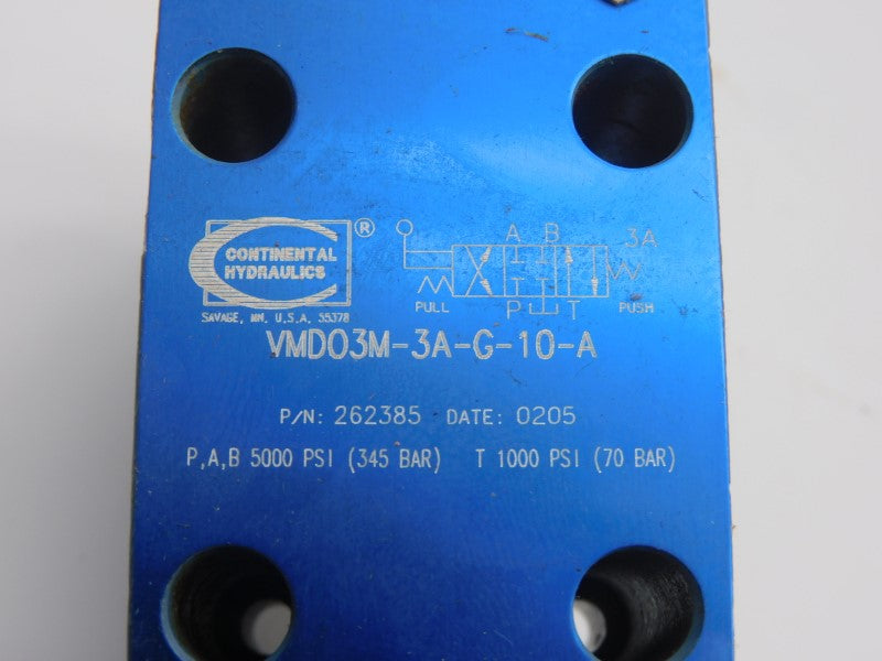 CONTINENTAL HYDRAULICS VMD03M-3A-G-10-A 252385 5000PSI NSMP
