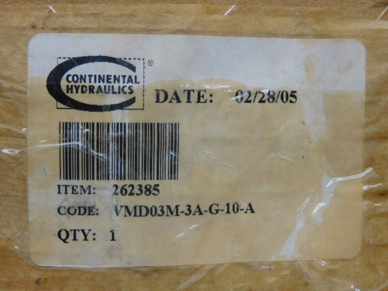 CONTINENTAL HYDRAULICS VMD03M-3A-G-10-A 252385 5000PSI NSMP