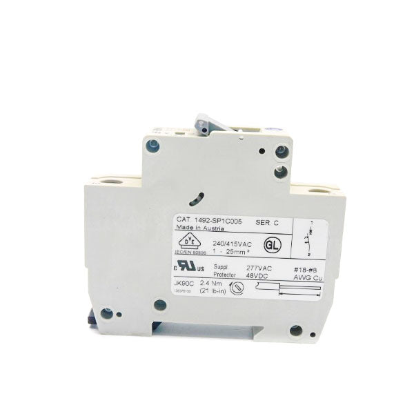 ALLEN BRADLEY 1492-SP1C005 SER. C 277VAC 0.5A NSNP
