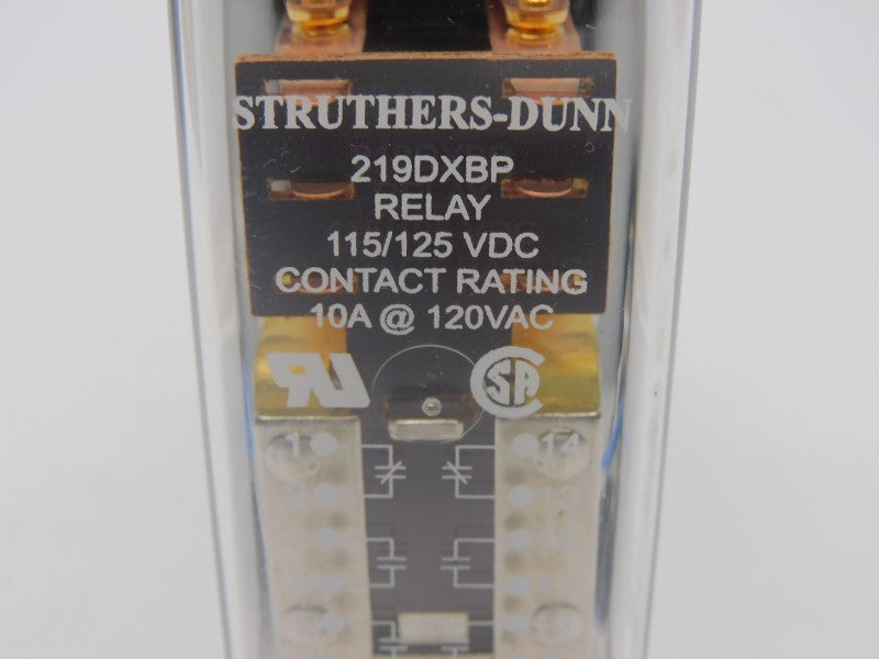STRUTHERS-DUNN 219DXBP 115/125VDC 10A NSMP