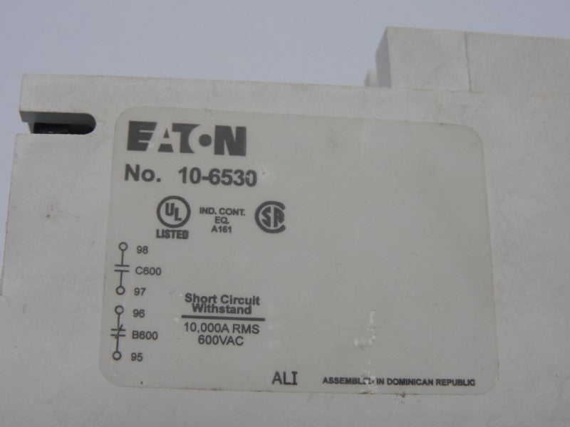 EATON 10-6530 600VAC (AS PICTURED) UNMP