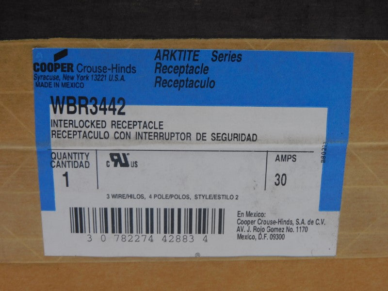 CROUSE HINDS WBR3442 30A NSMP