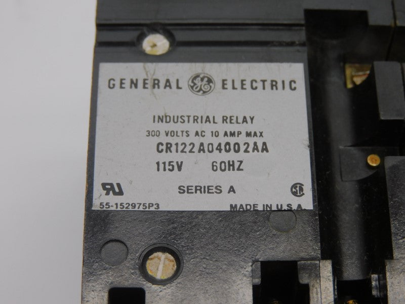 GENERAL ELECTRIC CR122A04002AA SER. A 115V 10A (AS PICTURED) NSNP