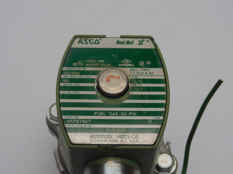 ASCO 8215G30 110/120V 50PSI 3/4" UNMP