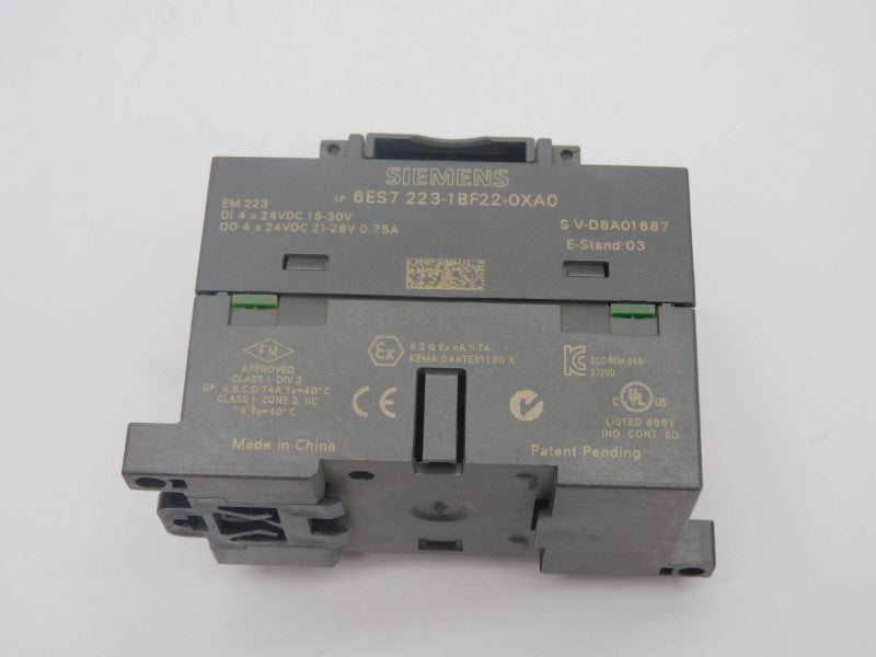 SIEMENS 6ES7223-1BF22-0XA0 24VDC 0.75A (NO DOOR) UNMP