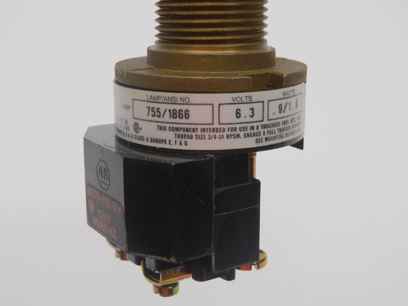ALLEN BRADLEY 800H-PPB16G SER. C 120V NSNP