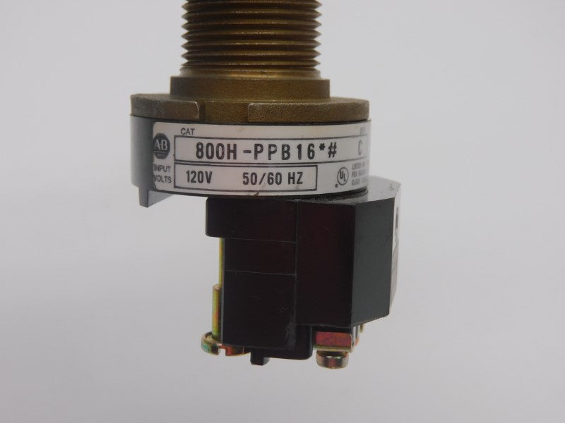 ALLEN BRADLEY 800H-PPB16G SER. C 120V NSNP