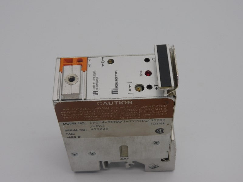 MOORE INDUSTRIES IPT/4-20MA/3-27PSIG/35PSI/-FA3(DIN) NSNP