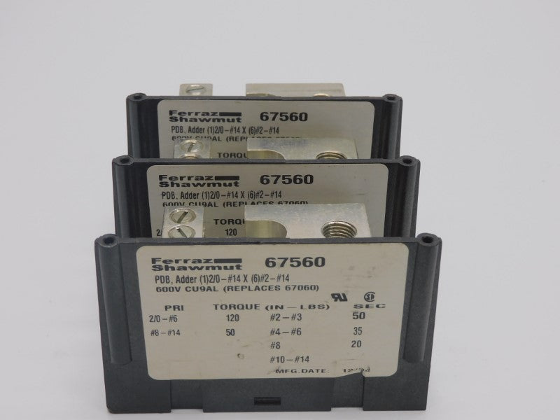 FERRAZ SHAWMUT 67560 600V UNMP