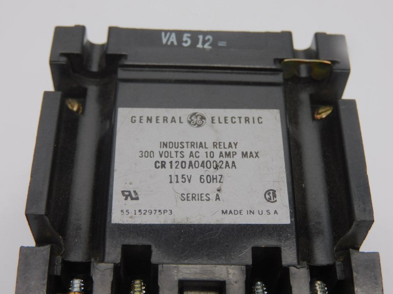 GENERAL ELECTRIC CR120A04002AA SER. A 115V 10A (AS PICTURED) UNMP