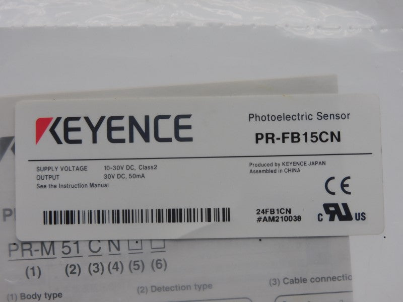 KEYENCE PR-FB15CN 10-30VDC NSMP