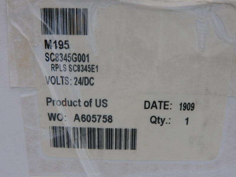 ASCO SC8345G001 24VDC 10-100PSI 1/4" NSMP