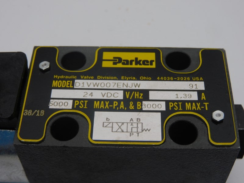 PARKER D1VW007ENJW 24VDC 1.39A 5000PSI NSMP