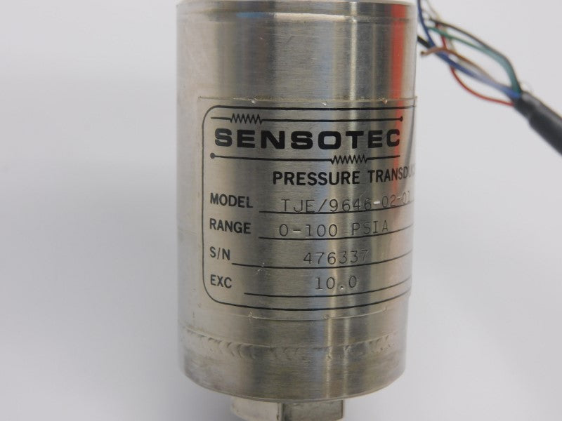 SENSOTEC TJE/9646-02-01 10.0VDC 0-100PSI UNMP