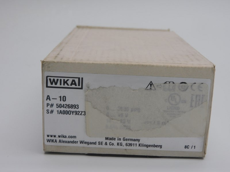 WIKA 50426893 A-10 14-30V 0-3000PSI NSMP