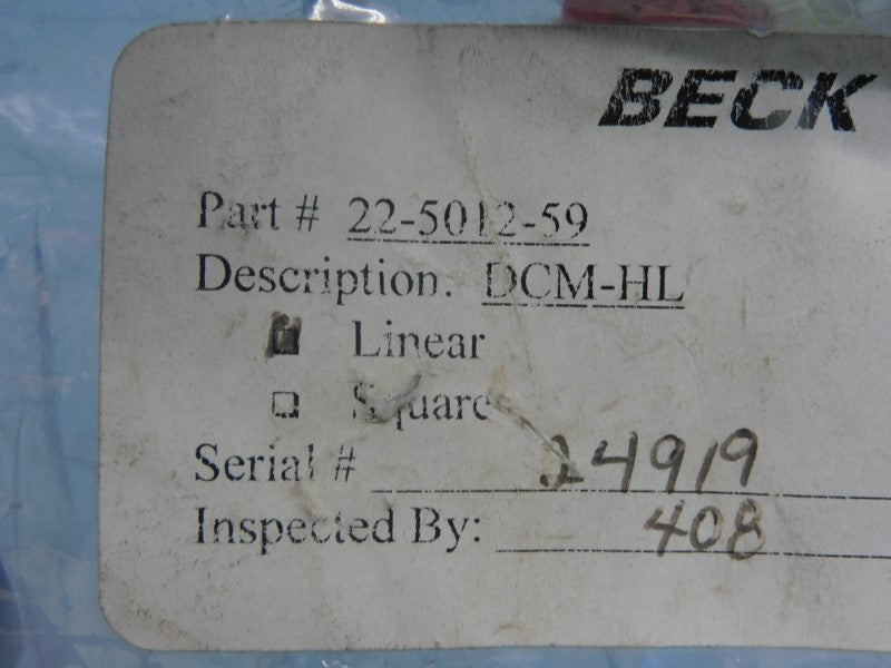 BECK 22-5012-59 DCM-HL UNMP