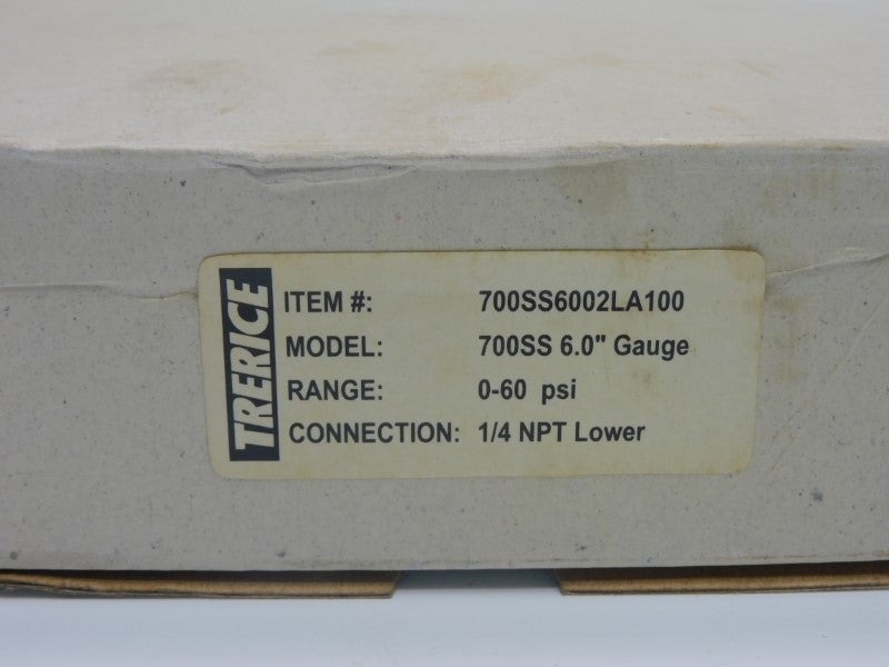 TRERICE 700SS6002LA100 0-60PSI NSMP