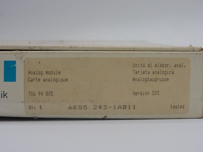 SIEMENS 6ES5243-1AB11 VER. C03 NSMP