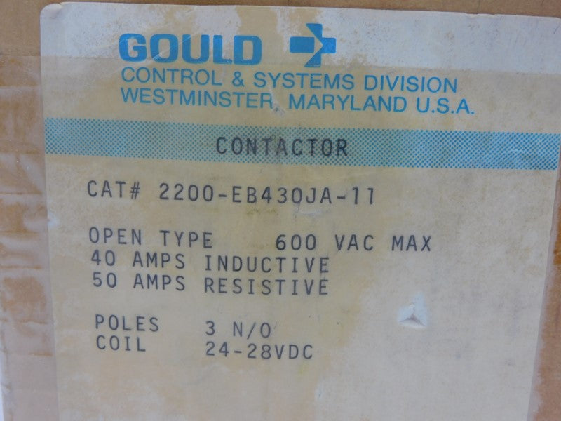 GOULD 2200-EB430JA-11 24-28VDC 50A (AS PICTURED) NSMP