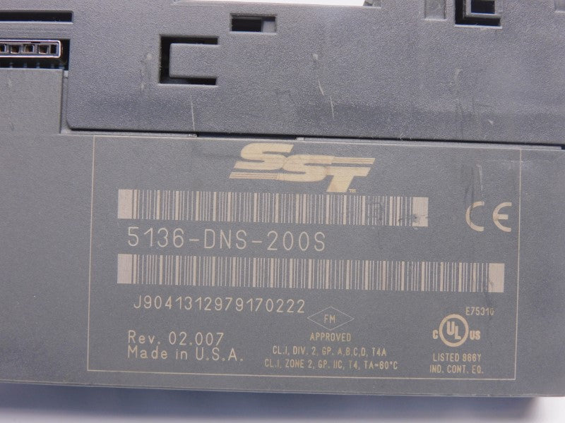 SST 5136-DNS-200S REV. 02.007 24VDC UNMP