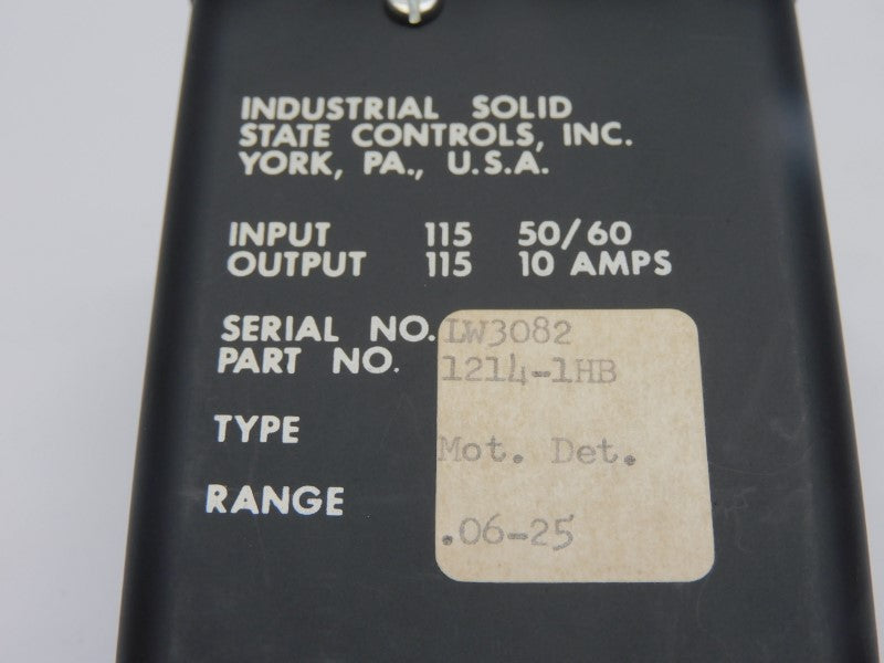 ISSC 1214-1HB 115V 10A 0.6-25 UNMP