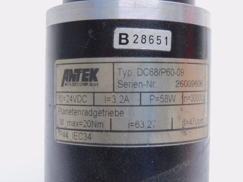 ANTEK DC68/P60-09 24VDC 3.2A (AS PICTURED) UNMP