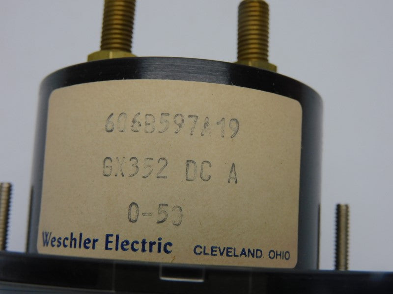 WESCHLER ELECTRIC 606B597A19 0-50DCA NSMP