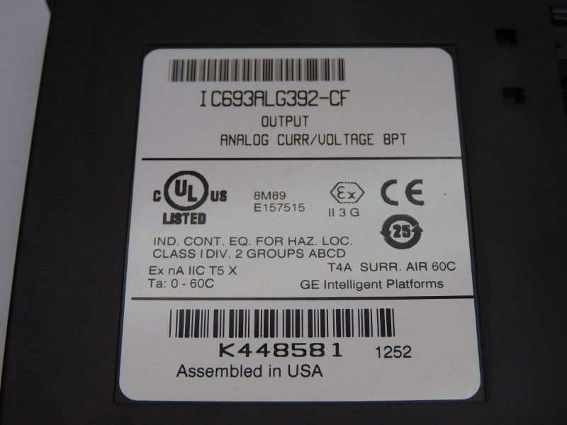 FANUC IC693ALG392-CF (NO DOOR/TERMINAL) UNMP
