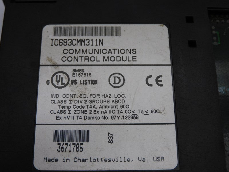FANUC IC693CMM311N (NO COVER) UNMP