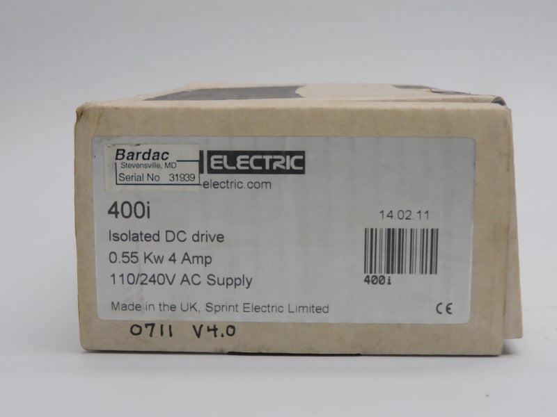 BARDAC ELECTRIC 400I 110/240VAC 4A NSMP